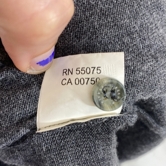 Hickey Freeman Polo Collar Sweater Men's Size Medium Gray Wool Long Sleeve Soft - Picture 12 of 12